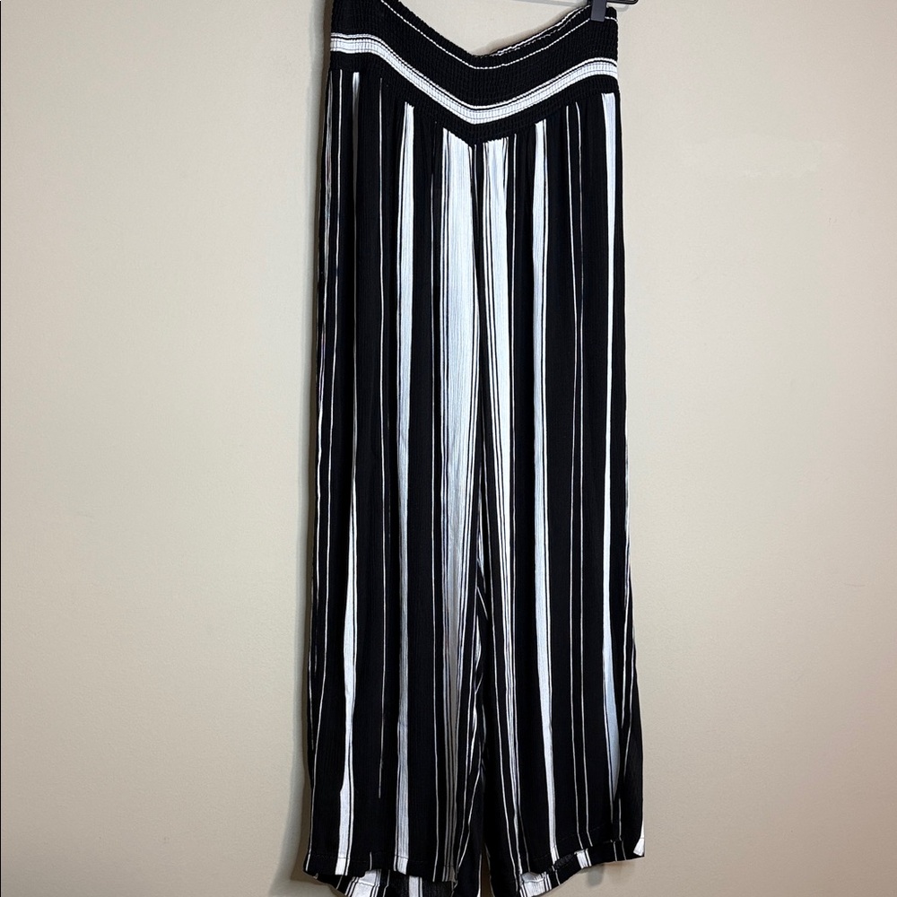 Ralph Lauren Striped Black and White Women's Pants size L